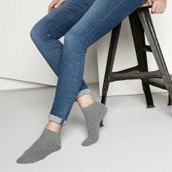 Birkenstock Socks<2 Pack Cotton Sole Sneaker Gray Melange