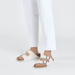 Birkenstock Two-Strap Sandals<Arizona Corduroy Antique White