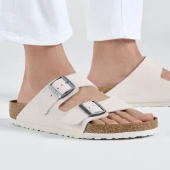 Birkenstock Two-Strap Sandals<Arizona Corduroy Antique White