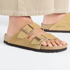 Birkenstock Two-Strap Sandals<Arizona Latte Cream