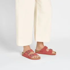 Birkenstock Two-Strap Sandals<Arizona Corduroy Sienna Red