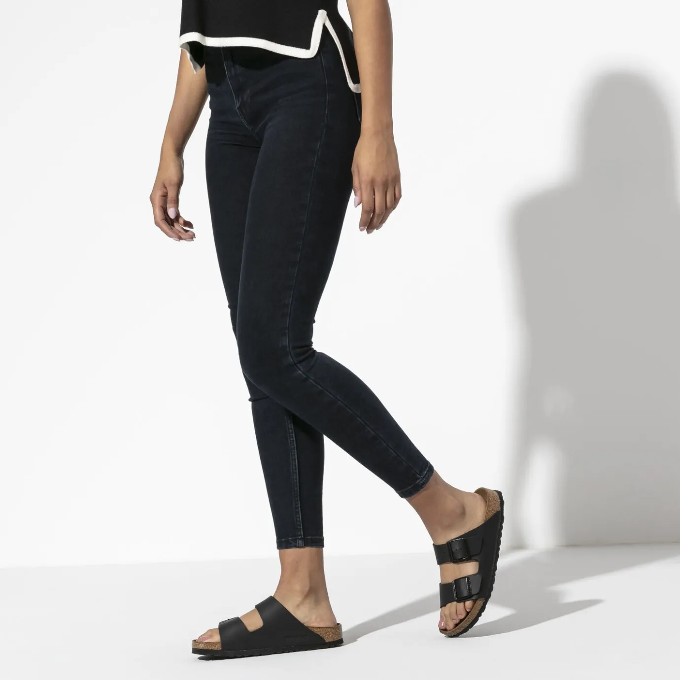 Birkenstock Two-Strap Sandals<Arizona Black