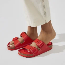 Birkenstock Two-Strap Sandals<Arizona Big Buckle High Shine Tomato