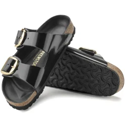 Birkenstock Two-Strap Sandals<Arizona Big Buckle High Shine Black