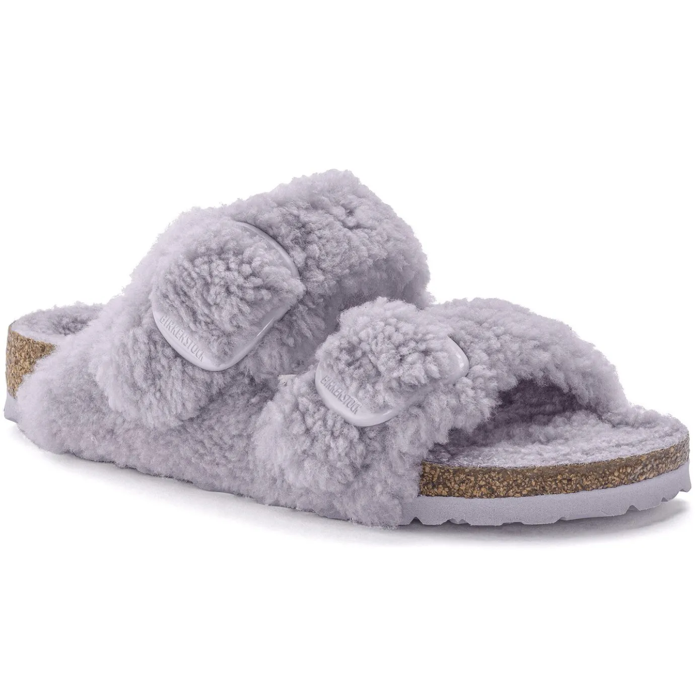 Birkenstock Two-Strap Sandals<Arizona Big Buckle Teddy Purple Fog