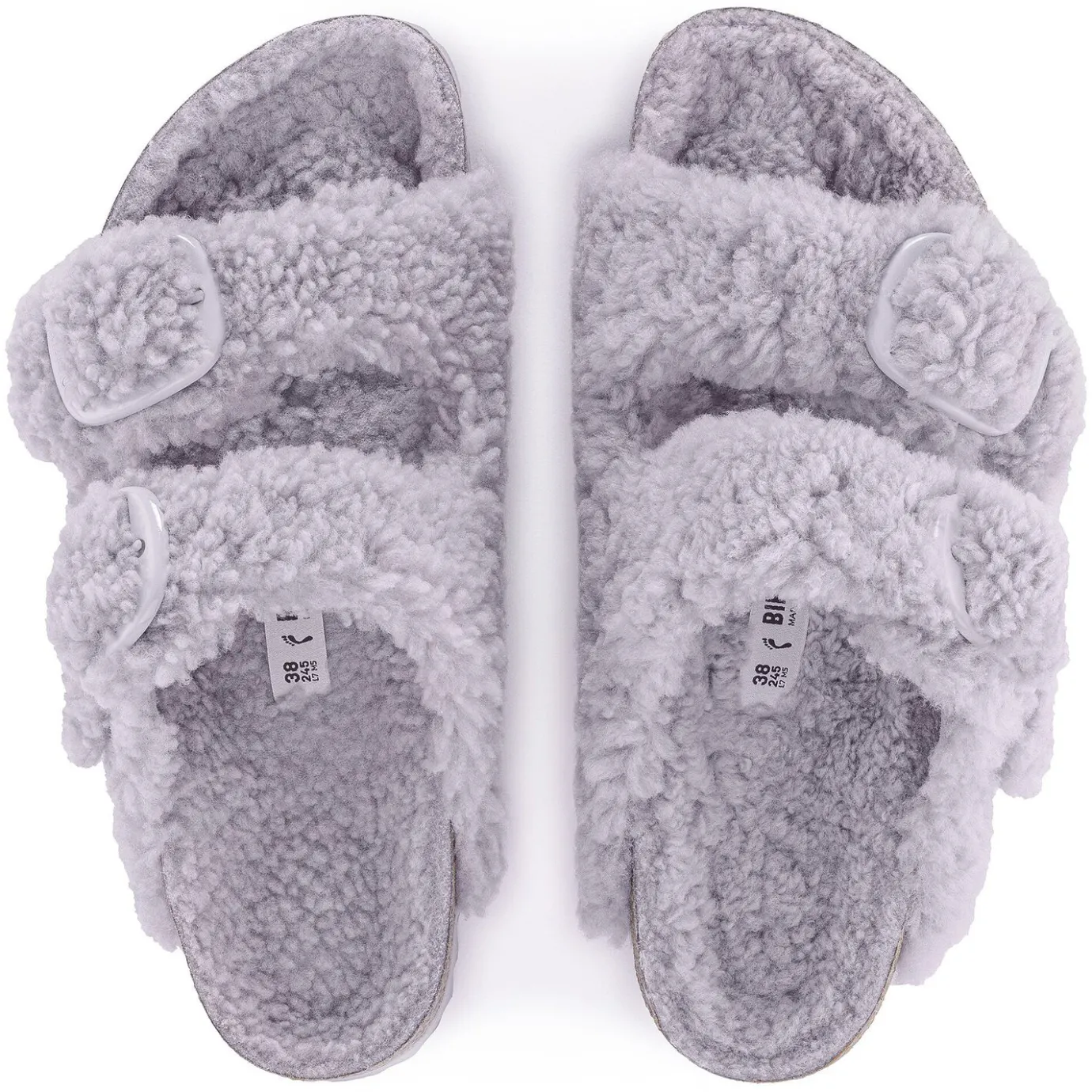 Birkenstock Two-Strap Sandals<Arizona Big Buckle Teddy Purple Fog