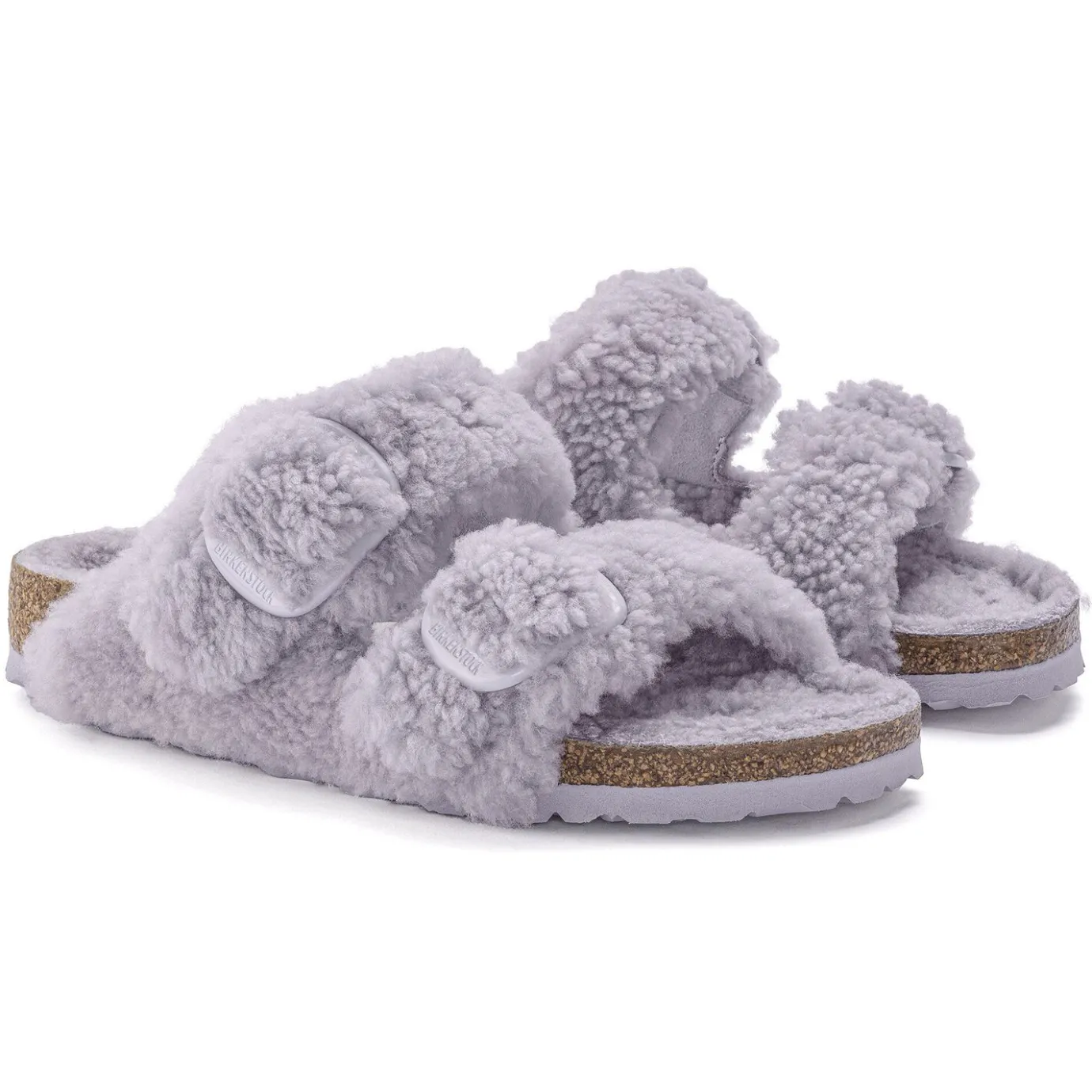 Birkenstock Two-Strap Sandals<Arizona Big Buckle Teddy Purple Fog