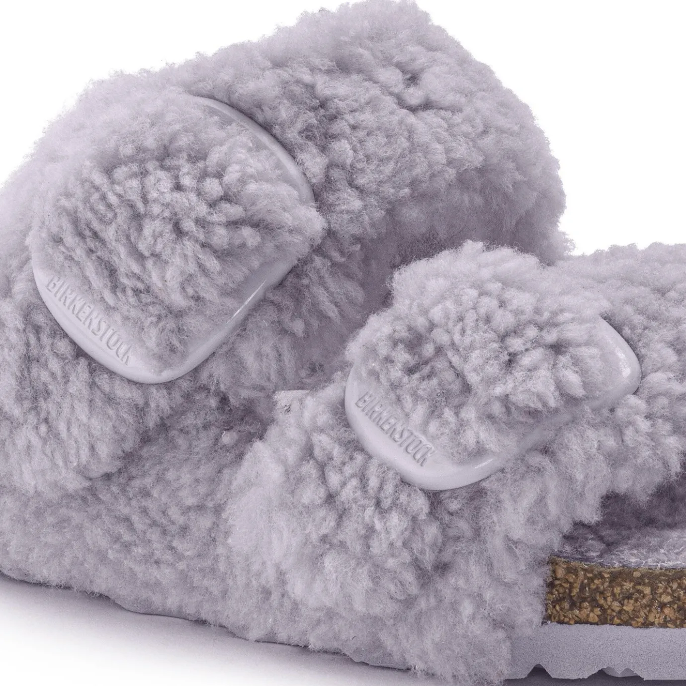 Birkenstock Two-Strap Sandals<Arizona Big Buckle Teddy Purple Fog
