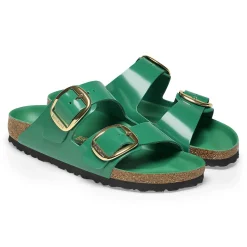 Birkenstock Two-Strap Sandals<Arizona Big Buckle High-Shine Digital Green