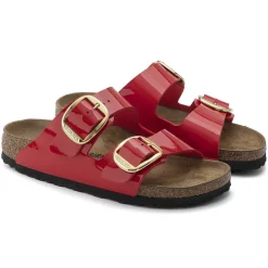 Birkenstock Two-Strap Sandals<Arizona Big Buckle Patent Cherry