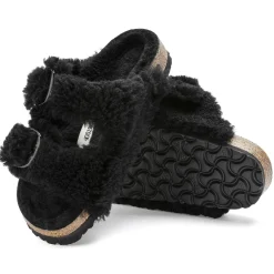 Birkenstock Two-Strap Sandals<Arizona Big Buckle Teddy Black