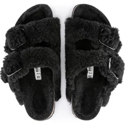 Birkenstock Two-Strap Sandals<Arizona Big Buckle Teddy Black