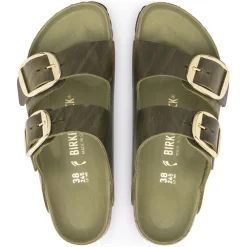 Birkenstock Two-Strap Sandals<Arizona Big Buckle Olive Green