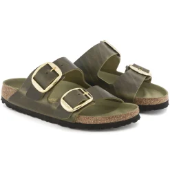 Birkenstock Two-Strap Sandals<Arizona Big Buckle Olive Green