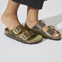 Birkenstock Two-Strap Sandals<Arizona Big Buckle Olive Green