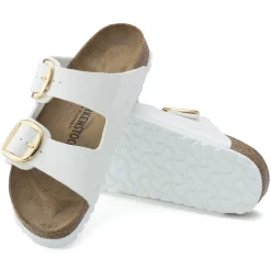 Birkenstock Two-Strap Sandals<Arizona Big Buckle Patent White
