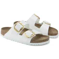 Birkenstock Two-Strap Sandals<Arizona Big Buckle Patent White