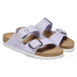 Birkenstock Two-Strap Sandals<Arizona Big Buckle Rivet Logo Vegan Canvas Purple Fog