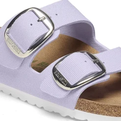 Birkenstock Two-Strap Sandals<Arizona Big Buckle Rivet Logo Vegan Canvas Purple Fog