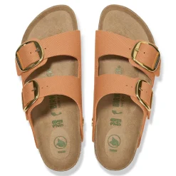 Birkenstock Two-Strap Sandals<Arizona Big Buckle Rivet Logo Vegan Canvas Papaya