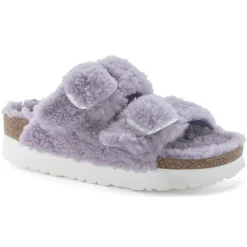 Birkenstock Two-Strap Sandals<Arizona Big Buckle Shearling Purple Fog