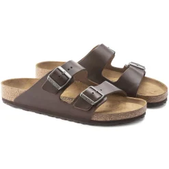 Birkenstock Two-Strap Sandals<Arizona Grip Vintage Wood Roast