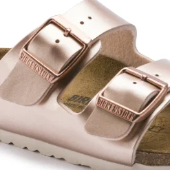 Birkenstock Strap Sandals<Arizona Kids Electric Metallic Copper