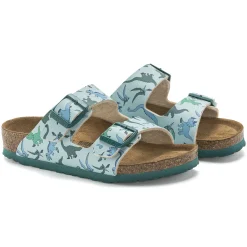Birkenstock Strap Sandals<Arizona Kids Big Dino Light Blue