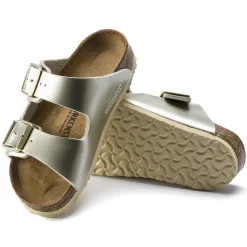 Birkenstock Strap Sandals<Arizona Kids Electric Metallic Gold