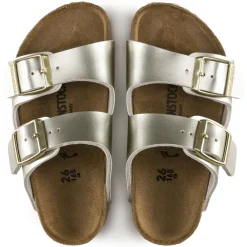 Birkenstock Strap Sandals<Arizona Kids Electric Metallic Gold