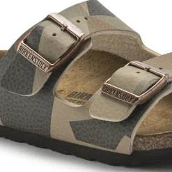 Birkenstock Strap Sandals<Arizona Kids Desert Soil Geo Camo Core
