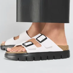 Birkenstock Two-Strap Sandals<Arizona Pap Chunky White