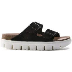 Birkenstock Two-Strap Sandals<Arizona Platform Chunky Suede Black