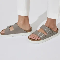 Birkenstock Two-Strap Sandals<Arizona Platform Dove Gray