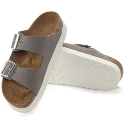 Birkenstock Two-Strap Sandals<Arizona Platform Dove Gray