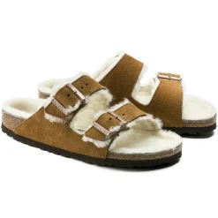 Birkenstock Two-Strap Sandals<Arizona Shearling Mink