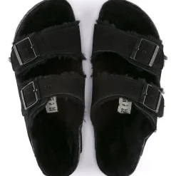 Birkenstock Two-Strap Sandals<Arizona Shearling Black