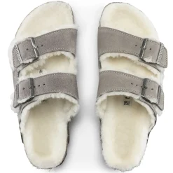 Birkenstock Two-Strap Sandals<Arizona Shearling Stone Coin