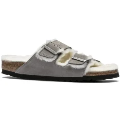 Birkenstock Two-Strap Sandals<Arizona Shearling Stone Coin