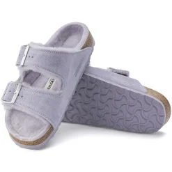 Birkenstock Two-Strap Sandals<Arizona Shearling Purple Fog