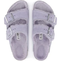 Birkenstock Two-Strap Sandals<Arizona Shearling Purple Fog
