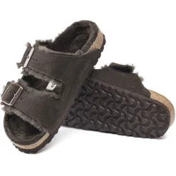 Birkenstock Two-Strap Sandals<Arizona Shearling Mocha