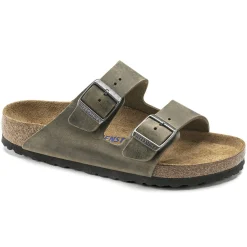 Birkenstock Two-Strap Sandals<Arizona Soft Footbed Faded Khaki