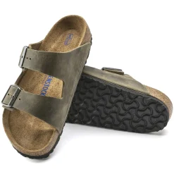 Birkenstock Two-Strap Sandals<Arizona Soft Footbed Faded Khaki