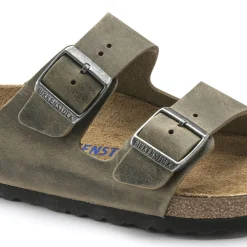 Birkenstock Two-Strap Sandals<Arizona Soft Footbed Faded Khaki