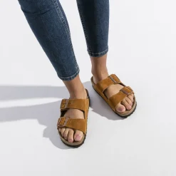 Birkenstock Two-Strap Sandals<Arizona Soft Footbed Mink