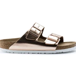 Birkenstock Two-Strap Sandals<Arizona Soft Footbed Metallic Copper