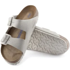 Birkenstock Two-Strap Sandals<Arizona Soft Footbed Antique White