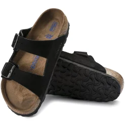 Birkenstock Two-Strap Sandals<Arizona Soft Footbed Black