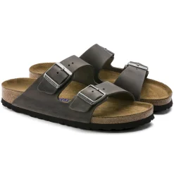 Birkenstock Two-Strap Sandals<Arizona Soft Footbed Iron